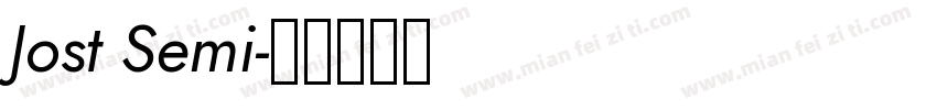 Jost Semi字体转换